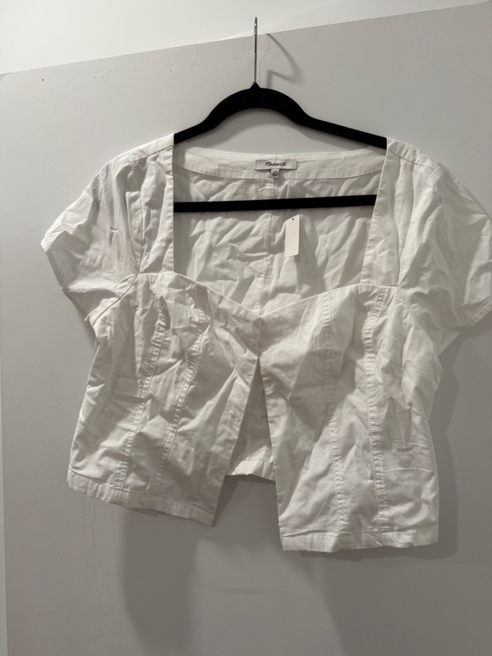 Madewell White Button-Up Shirt